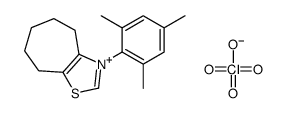 3-均三甲苯基-5,6,7,8-四氢-4H-环庚并[d]噻唑-3-高氯酸铵 结构式