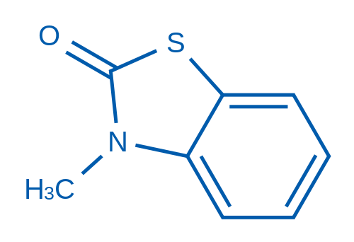 3-甲基苯并[d]噻唑-2(3H)-酮 结构式