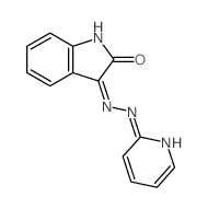 1H-吲哚-2,3-二酮-3-[2-(2-吡啶基)腙] 结构式