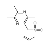 Pyrazine, 2,3,5-trimethyl-6-[(2-propen-1-ylsulfonyl)methyl]- 结构式