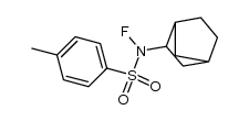 N-双环[2.2.1]庚-2-基-N-氟-4-甲基苯磺酰胺 结构式