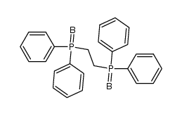 Boron, hexahydro[μ-[1,1′-(1,2-ethanediyl)bis[1,1-diphenylphosphine-κP]]]di- 结构式