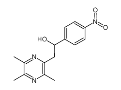 2-Pyrazineethanol, 3,5,6-trimethyl-α-(4-nitrophenyl)- 结构式