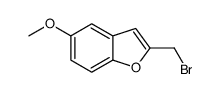 2-(溴甲基)-5-甲氧基苯并呋喃 结构式
