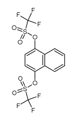 1,4-萘二(三氟甲基磺酸酯) 结构式