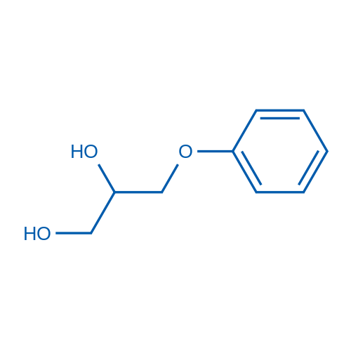 3-苯氧基-1,2-丙二醇 结构式