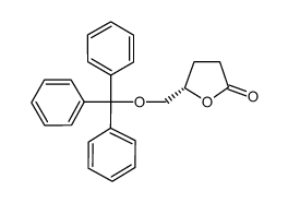 (S)-(+)-γ-三苯甲基甲氧基-γ-丁内酯 结构式