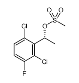 (R)-1-(2,6-二氯-3-氟苯基)乙基甲磺酸酯 结构式