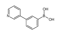[3-(3-吡啶)苯基]硼酸 结构式
