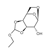 1,6-脱水-3,4-O-(乙氧亚甲基)-β-D-吡喃半乳糖 结构式