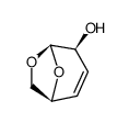 .beta.-D-threo-Hex-3-enopyranose, 1,6-anhydro-3,4-dideoxy- 结构式