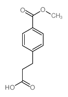 3-(4-甲氧基羰基苯基)丙酸 结构式