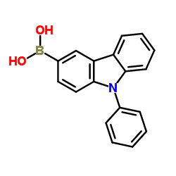N-苯基-3-咔唑硼酸 结构式