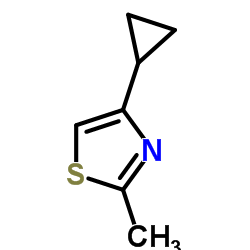 4-环丙基-2-甲基噻唑 结构式