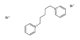 1,1'-(1,5-亚戊基)双吡啶鎓二溴化物 结构式