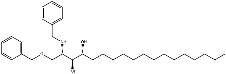 (2S,3S,4R)-1-苄氧基-2-苄氨基-3,4-十八烷二醇 结构式
