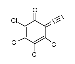 2,3,4,5-四氯-6-重氮-2,4-环己二烯-1-酮 结构式