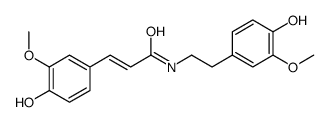 3-(4-hydroxy-3-methoxyphenyl)-N-(2-(4-hydroxy-3-methoxyphenyl)ethyl)-2-propenamide 结构式