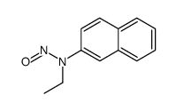 N-乙基-N-亚硝基-2-萘胺 结构式