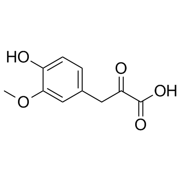 4-羟基-3-甲氧基苯基丙酮酸 结构式