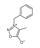 5-羟基-4-甲基-3-苄基-1,2,3-恶二唑鎓内盐 结构式