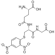 S-(2,4-二硝基苯基)-谷胱甘肽 结构式