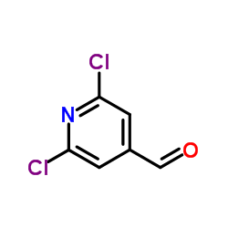 2,6-二氯吡啶-4-甲醛 结构式