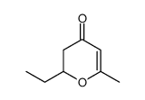 2-乙基-6-甲基-2,3-二氢-4H-吡喃-4-酮 结构式