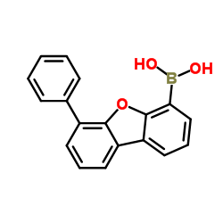 6-苯基二苯并呋喃-4-硼酸 结构式