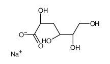 3-脱氧-D-阿拉伯糖己酸钠 结构式