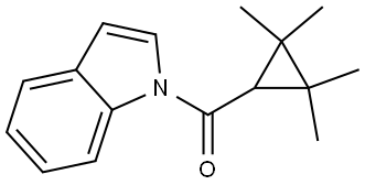 1H-吲哚-1-基(2,2,3,3-四甲基环丙基)甲酮 结构式