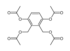 3,6-二(乙酰氧基)-1,2-苯二甲醇 1,2-二乙酸酯 结构式