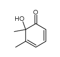 6-羟基-5,6-二甲基-2,4-环己二烯-1-酮 结构式