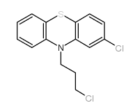 2-氯-10-(3-氯丙基)-10H-吩噻嗪 结构式