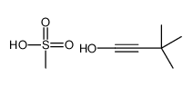 1-Butyn-1-ol, 3,3-dimethyl-, 1-methanesulfonate 结构式