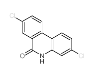 3,8-二氯-5H-菲啶-6-酮 结构式