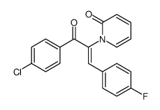 1-[1-(4-氯苯甲酰基)-2-(4-氟苯基)乙烯基]-2(1H)-吡啶酮 结构式
