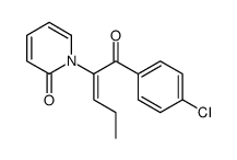2(1H)-Pyridinone,1-[1-(4-chlorobenzoyl)-1-buten-1-yl]- 结构式