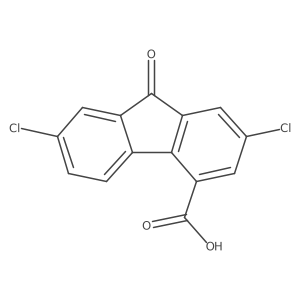 2,7-二氯-9-氧代-9H-芴-4-羧酸 结构式