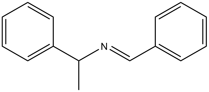 Benzenemethanamine, α-methyl-N-(phenylmethylene)-, [N(E)]- 结构式