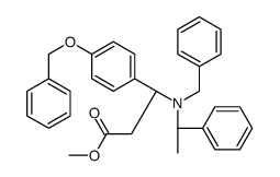 [R-(R*,S*)]-β-[(1-Phenylethyl)(phenylMethyl)aMino]-4-(phenylMethoxy)-benzenepropanoic Acid Methyl Ester 结构式