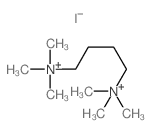 N,N,N,N',N',N'-六甲基-1,4-丁二铵 二碘化物 结构式