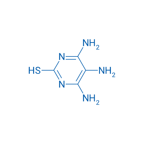 2-巯基-4,5,6-三氨基嘧啶 结构式