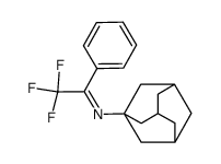 Tricyclo[3.3.1.13,7]decan-1-amine, N-(2,2,2-trifluoro-1-phenylethylidene)- 结构式