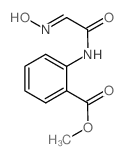 2-{[(2E)-2-(羟基亚氨基)乙酰基]氨基}苯甲酸甲酯 结构式