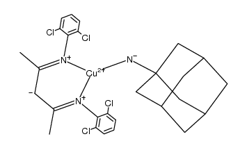 Copper, [[N,N'-(1,3-dimethyl-1,3-propanediylidene)bis[2,6-dichlorobenzenaminato-κN]](1-)](tricyclo[3.3.1.13,7]decan-1-aminato)- 结构式
