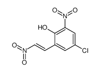 Phenol, 4-chloro-2-nitro-6-(2-nitroethenyl)- 结构式
