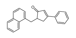 5-(1-萘甲基)-3-苯基-2-环戊烯-1-酮 结构式