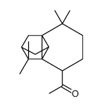 1-(octahydro-7,7,8,8-tetramethyl-2,3b-methano-3bH-cyclopenta[1,3]cyclopropa[1,2]benzen-4-yl)ethanone 结构式