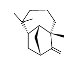 十氢-5,5,8a-三甲基-1-亚甲基-2,4-甲桥薁, (2R,3aR,4S,8aS)- 结构式